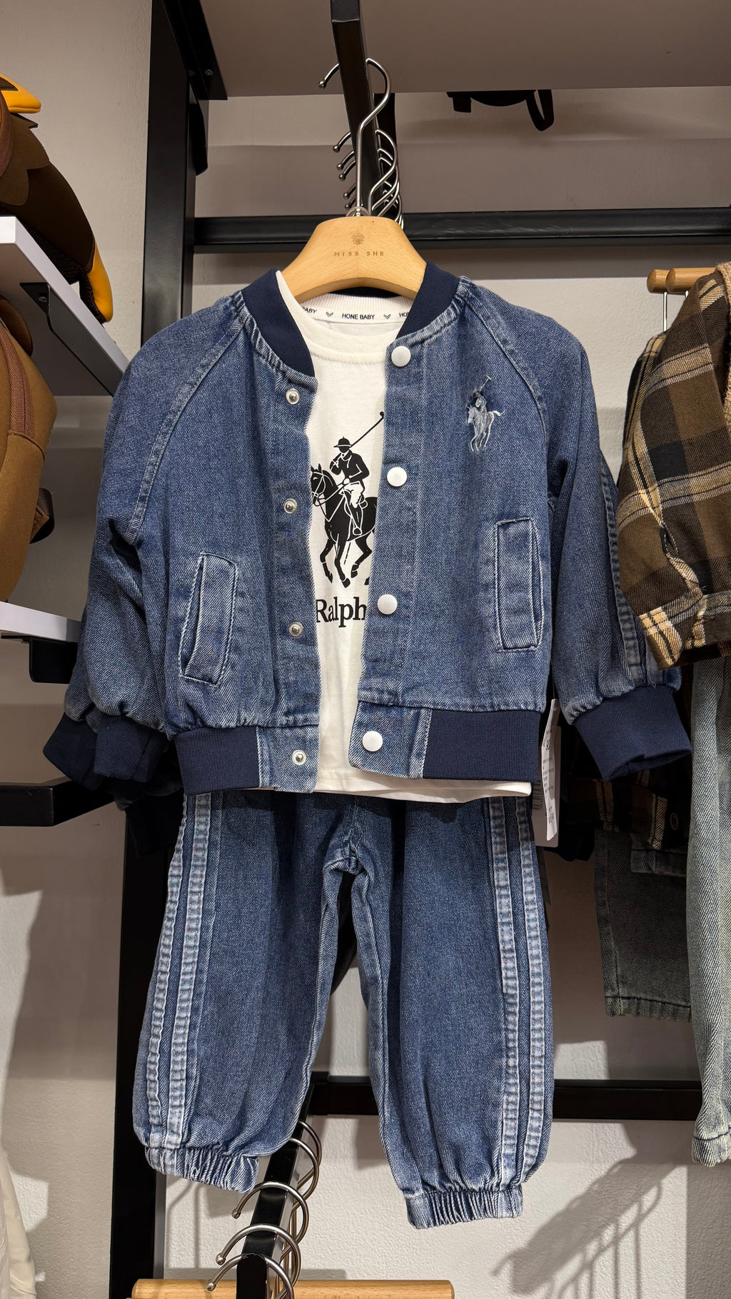 Little Polo Boy Denim Set - 3 pieces