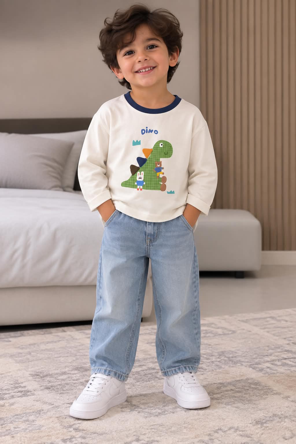 Crocodile Tshirt- white
