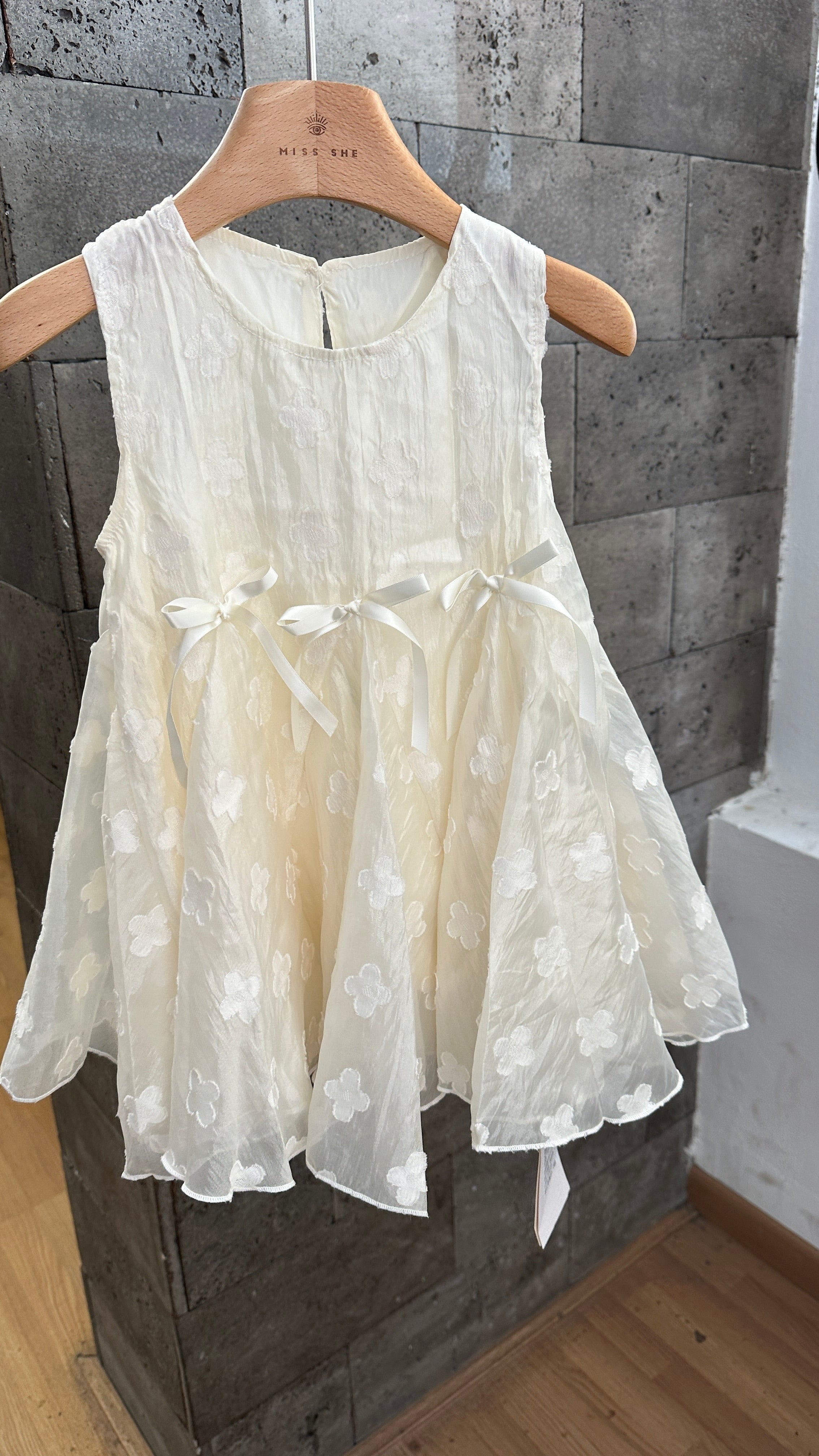 Floral-Appliquéd Dress
